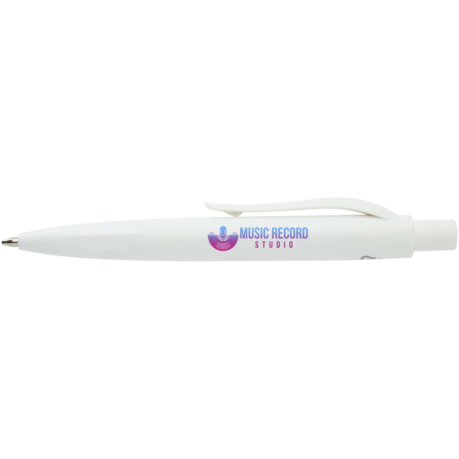Mini-stylo à bille Ramin en plastique recyclé (encre bleue)