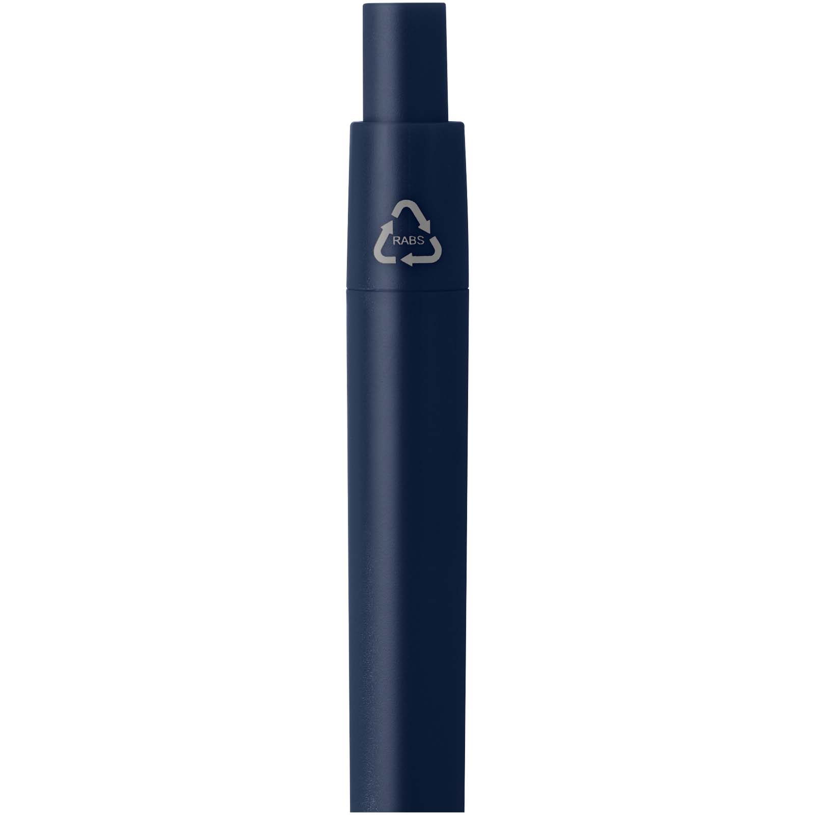 Mini-stylo à bille Ramin en plastique recyclé (encre bleue)