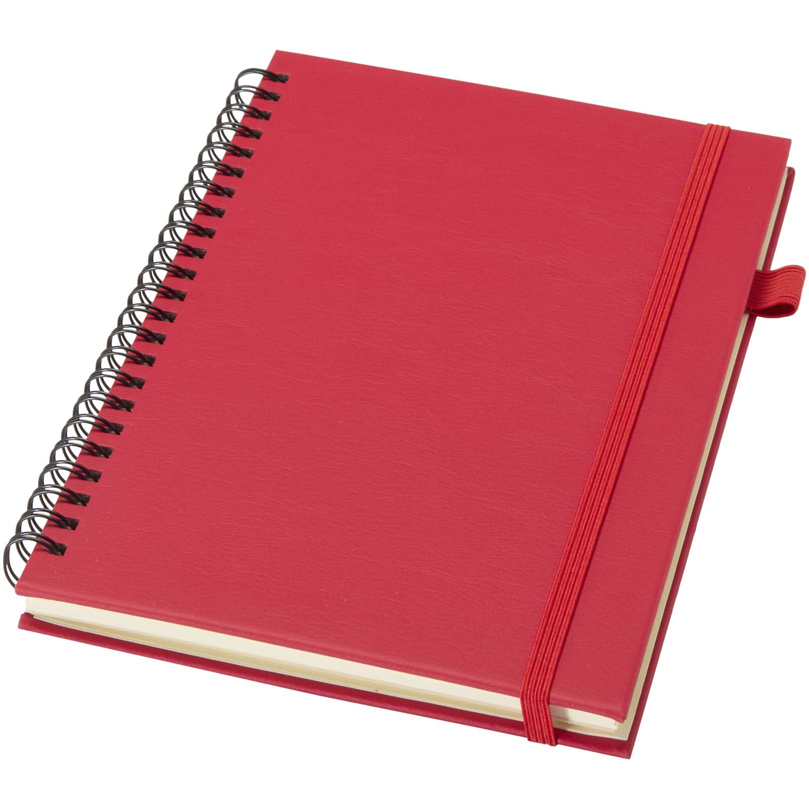 JournalBooks Cahier à spirales Liss A5 à couverture rigide en plastique recyclé