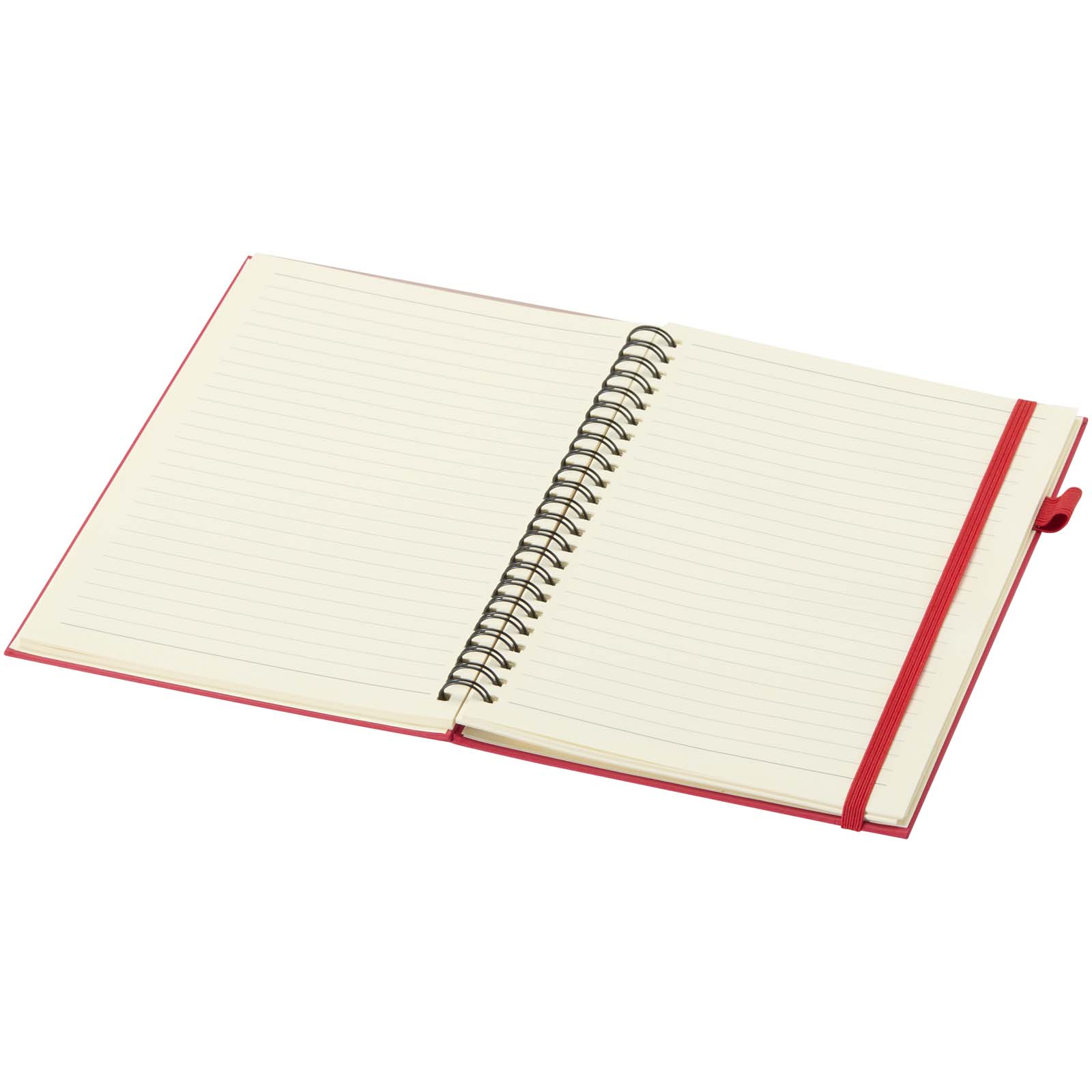 JournalBooks Cahier à spirales Liss A5 à couverture rigide en plastique recyclé