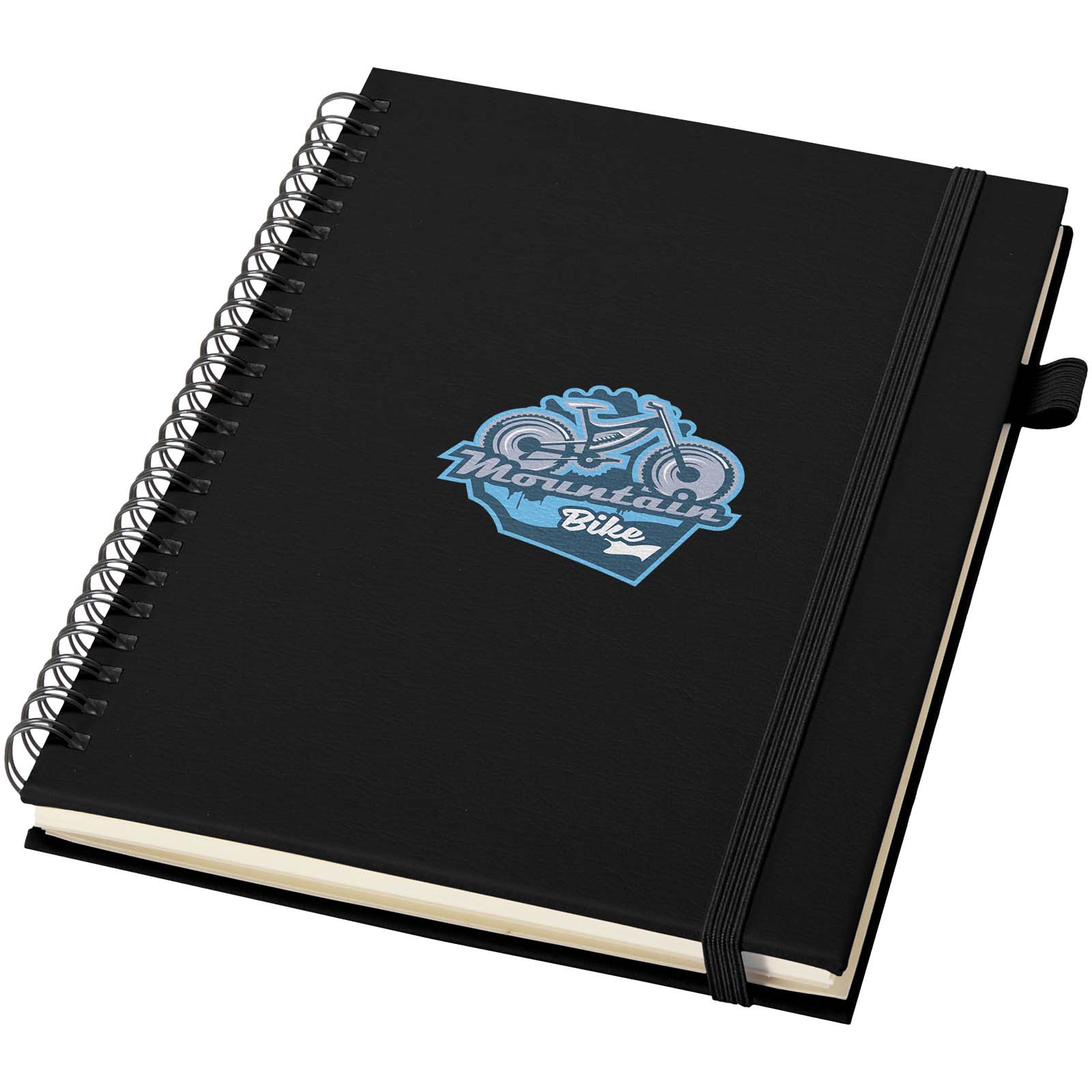 JournalBooks Cahier à spirales Liss A5 à couverture rigide en plastique recyclé