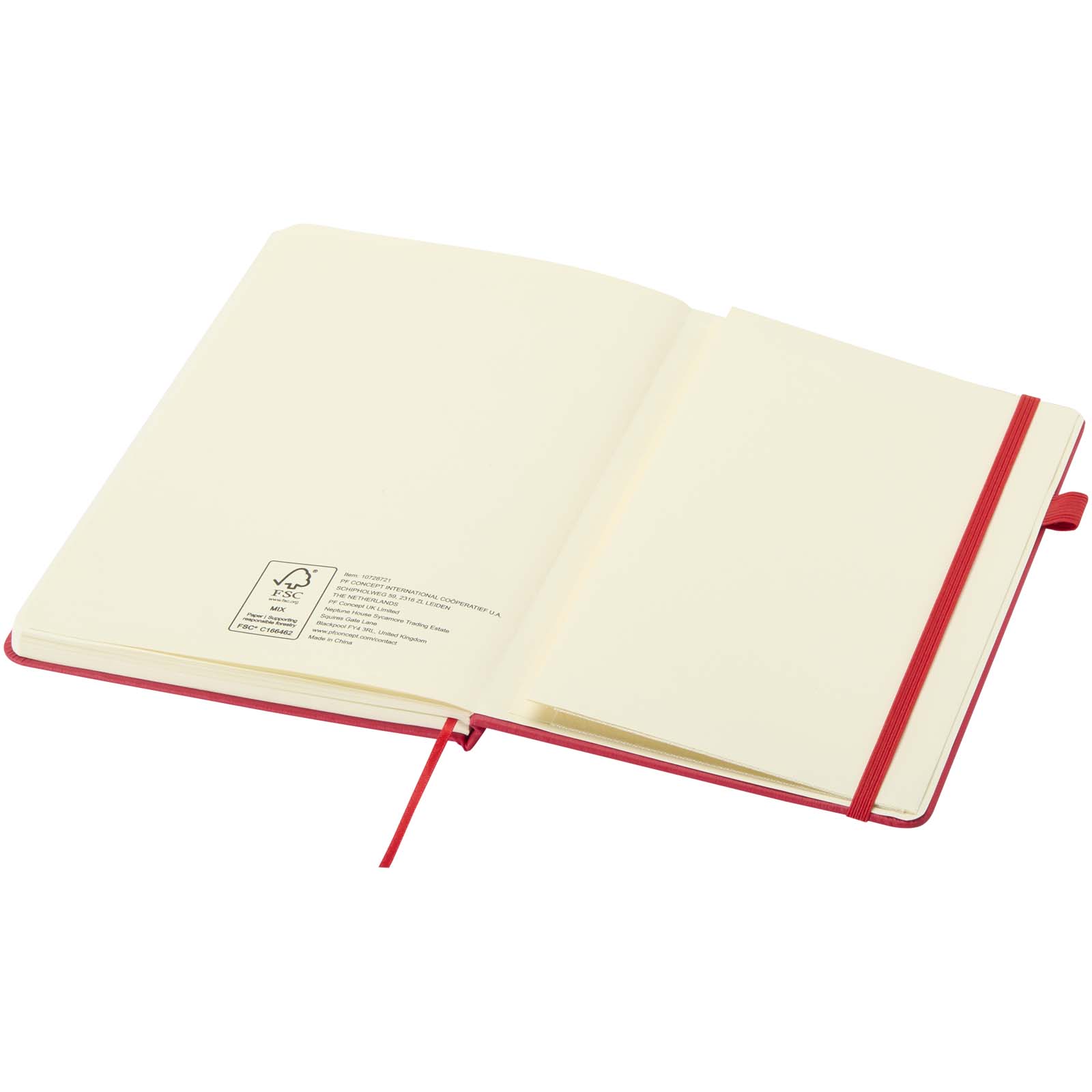 JournalBooks Carnet Liss A5 à couverture rigide en plastique recyclé