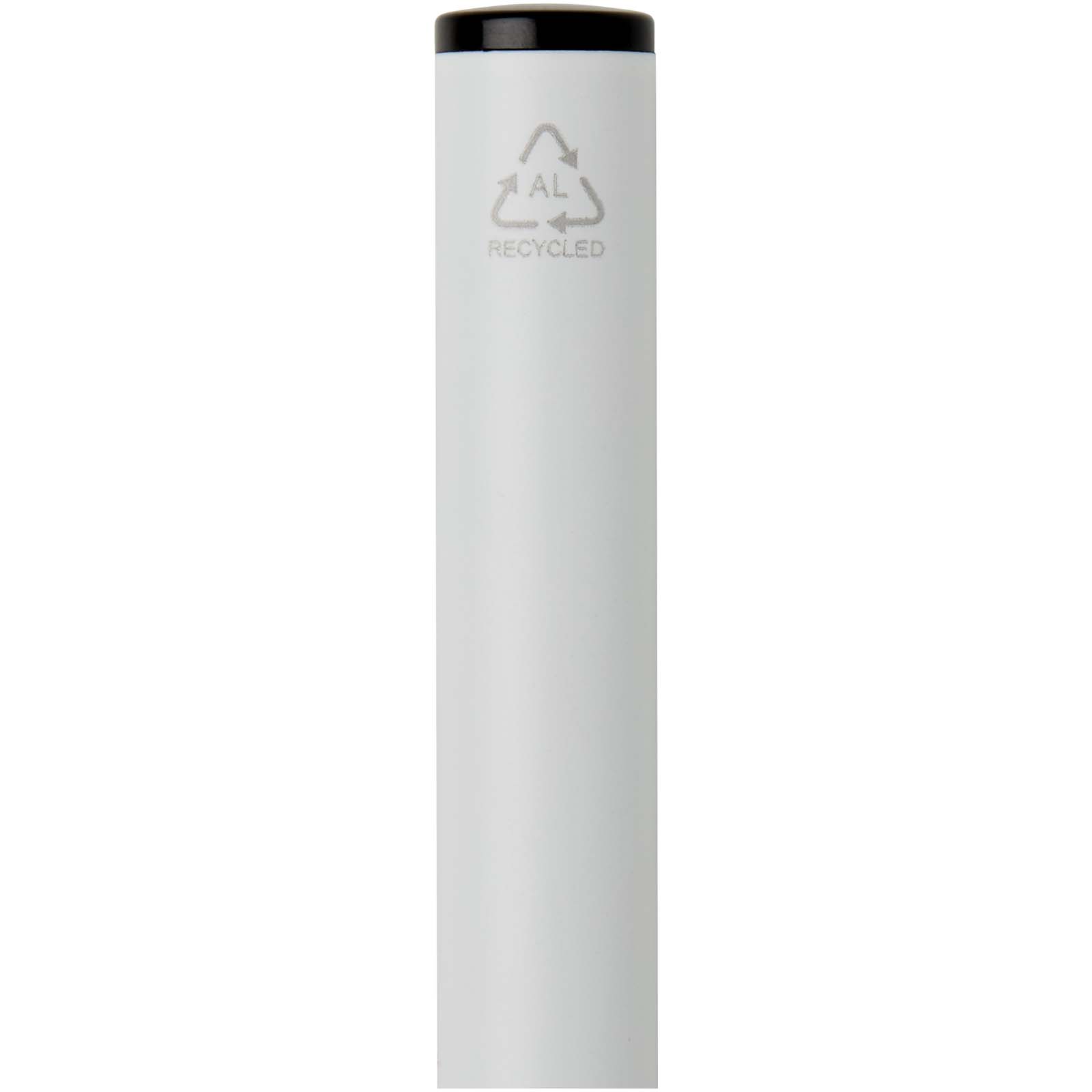 Stylo à bille à ressort en aluminium recyclé Verton avec capuchon (encre bleue)