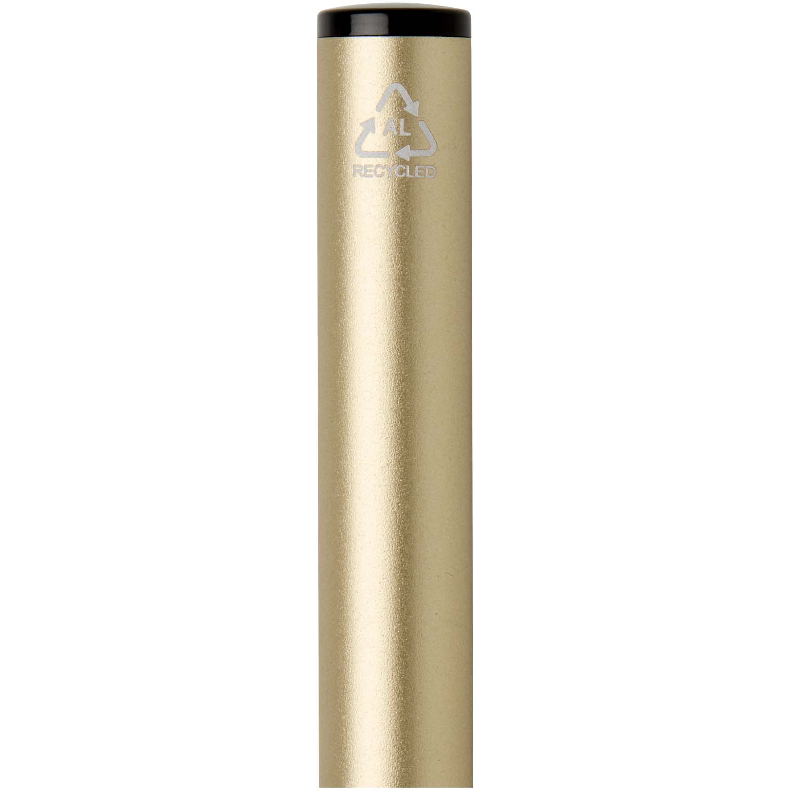 Stylo à bille à ressort en aluminium recyclé Verton avec capuchon (encre bleue)