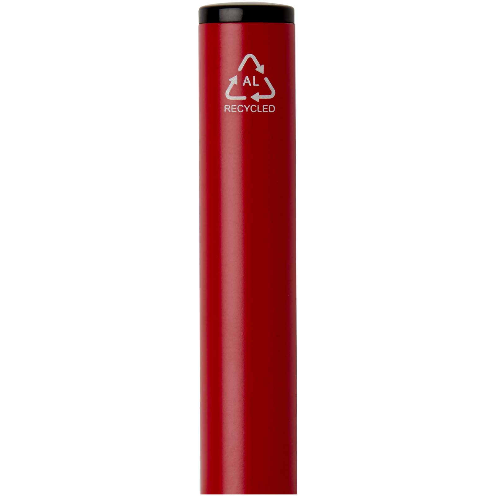 Stylo à bille à ressort en aluminium recyclé Verton avec capuchon (encre bleue)