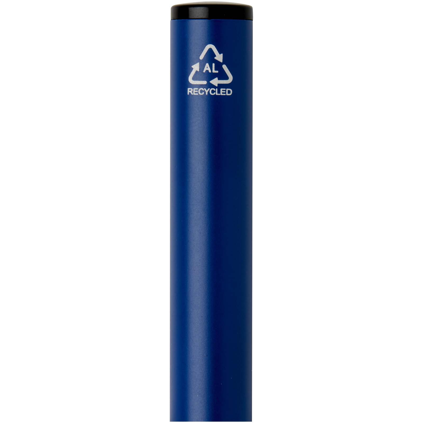 Stylo à bille à ressort en aluminium recyclé Verton avec capuchon (encre bleue)