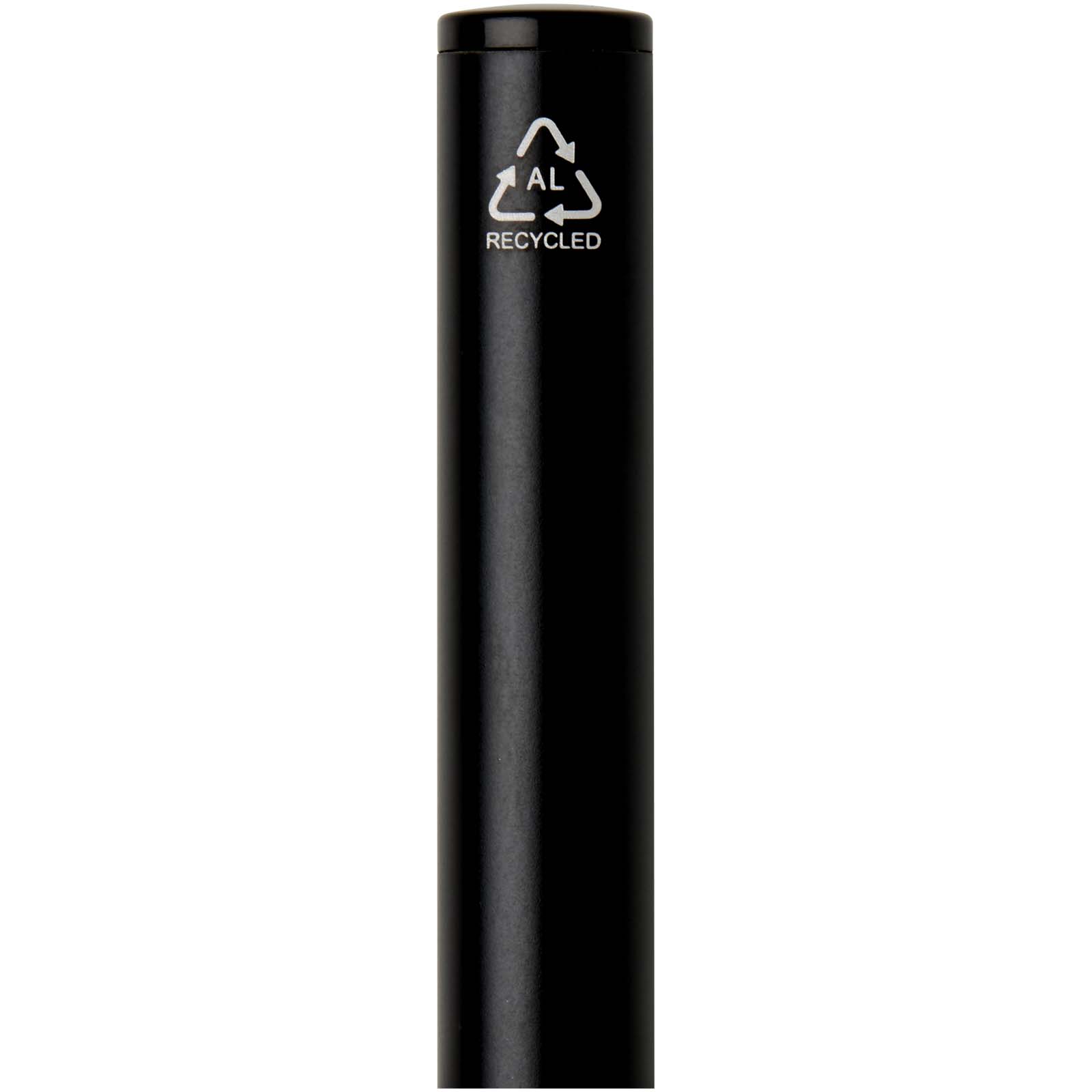 Stylo à bille à ressort en aluminium recyclé Verton avec capuchon (encre bleue)