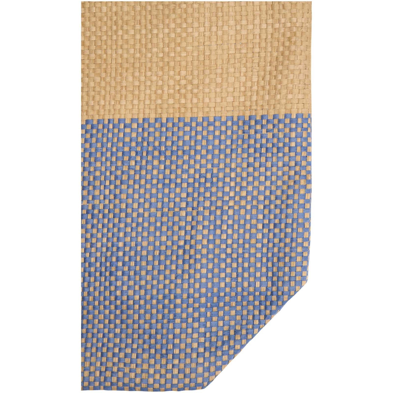 Grand sac fourre-tout en papier paille Rhythm avec fermeture à glissière, 21 L