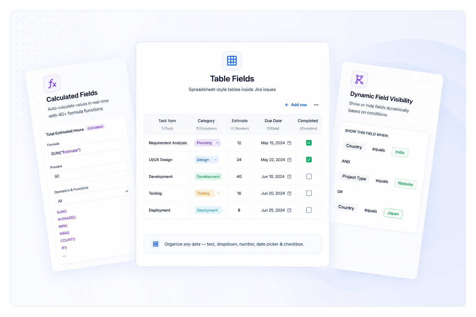Smart Fields Interface