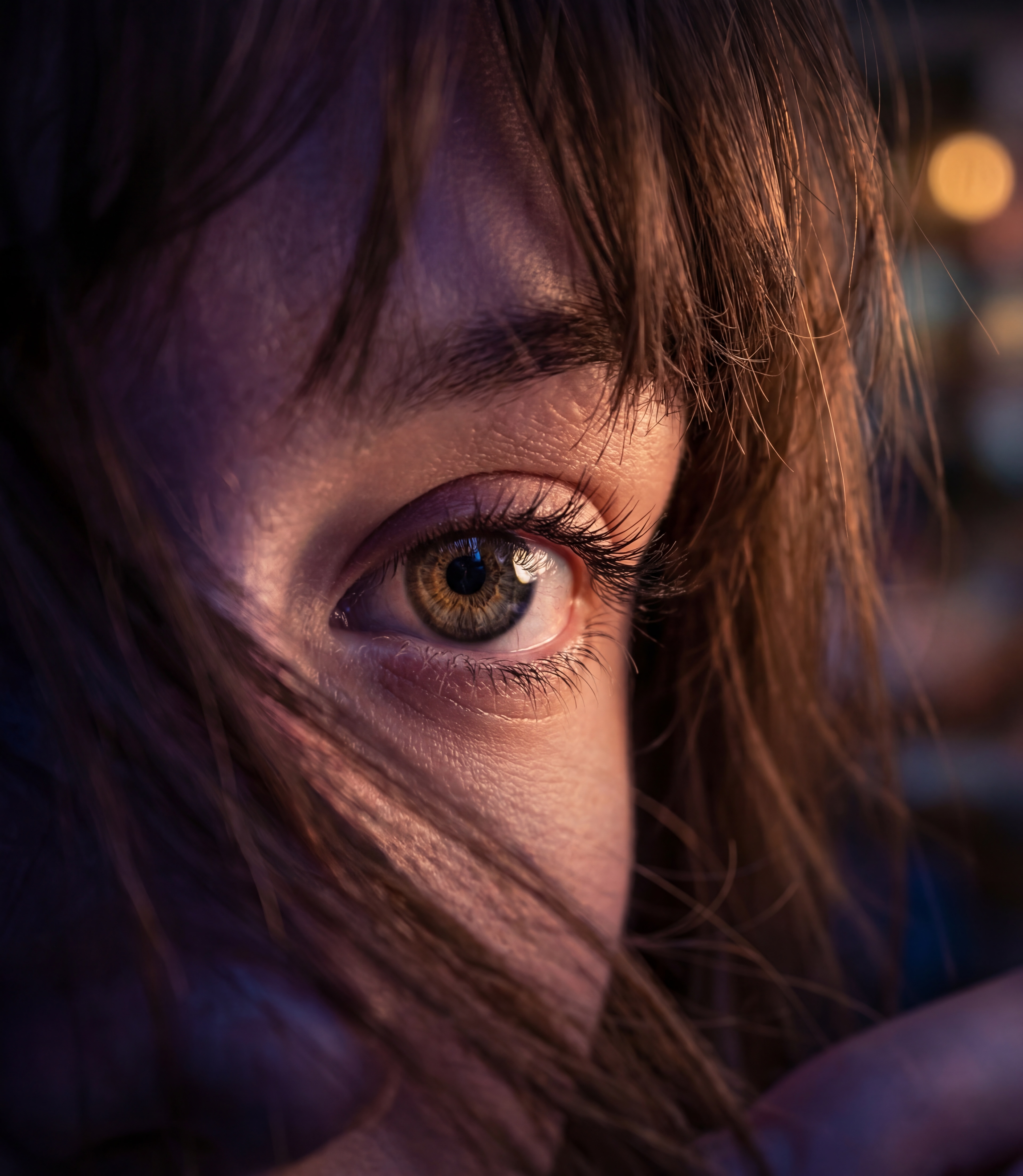 Messy Hair Glow Portrait example 1