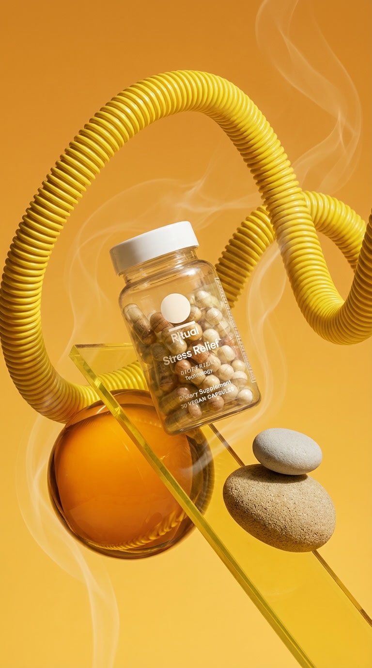Abstract Wellness Product Showcase AI image template preview