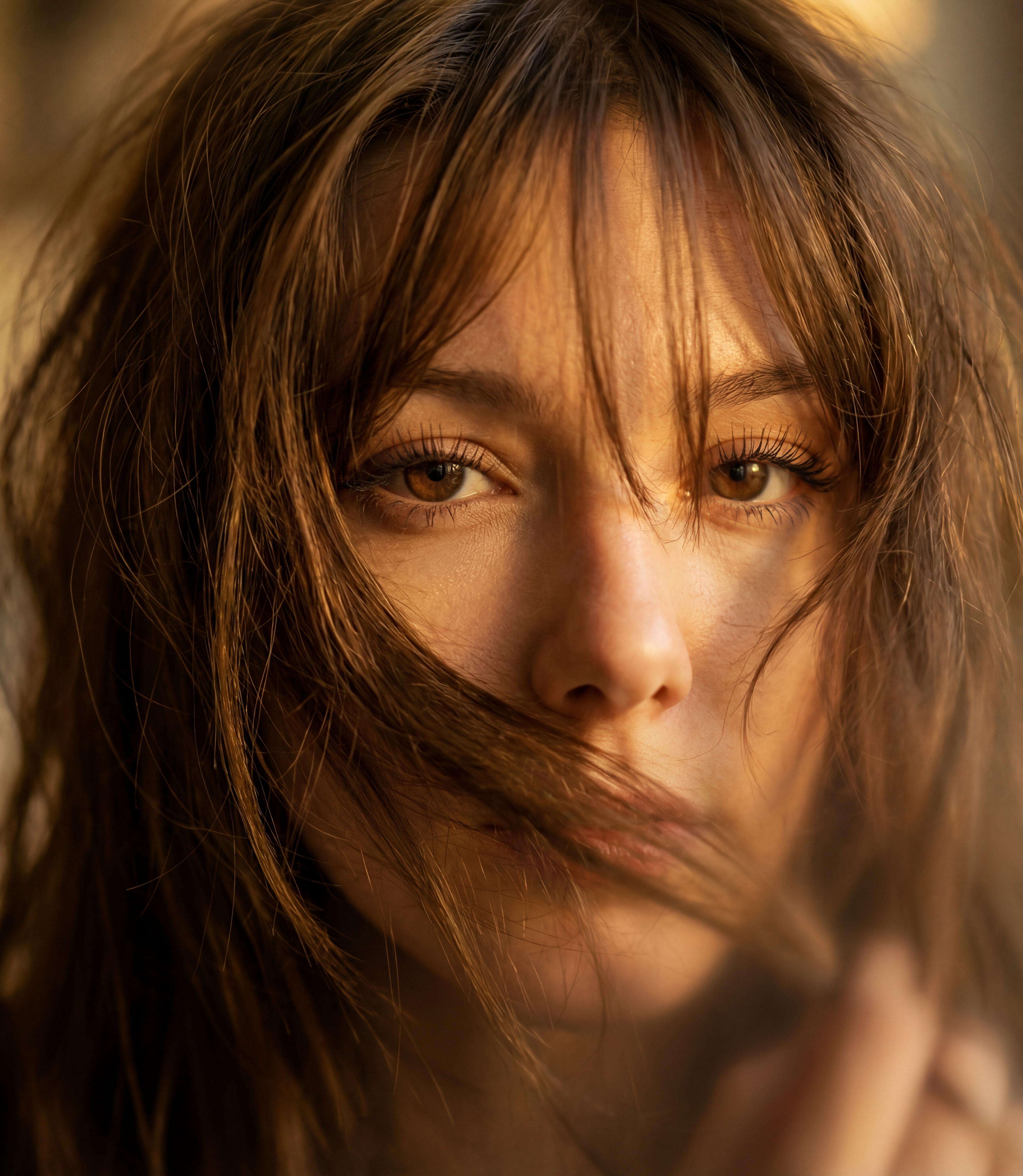 Messy Hair Glow Portrait example 4
