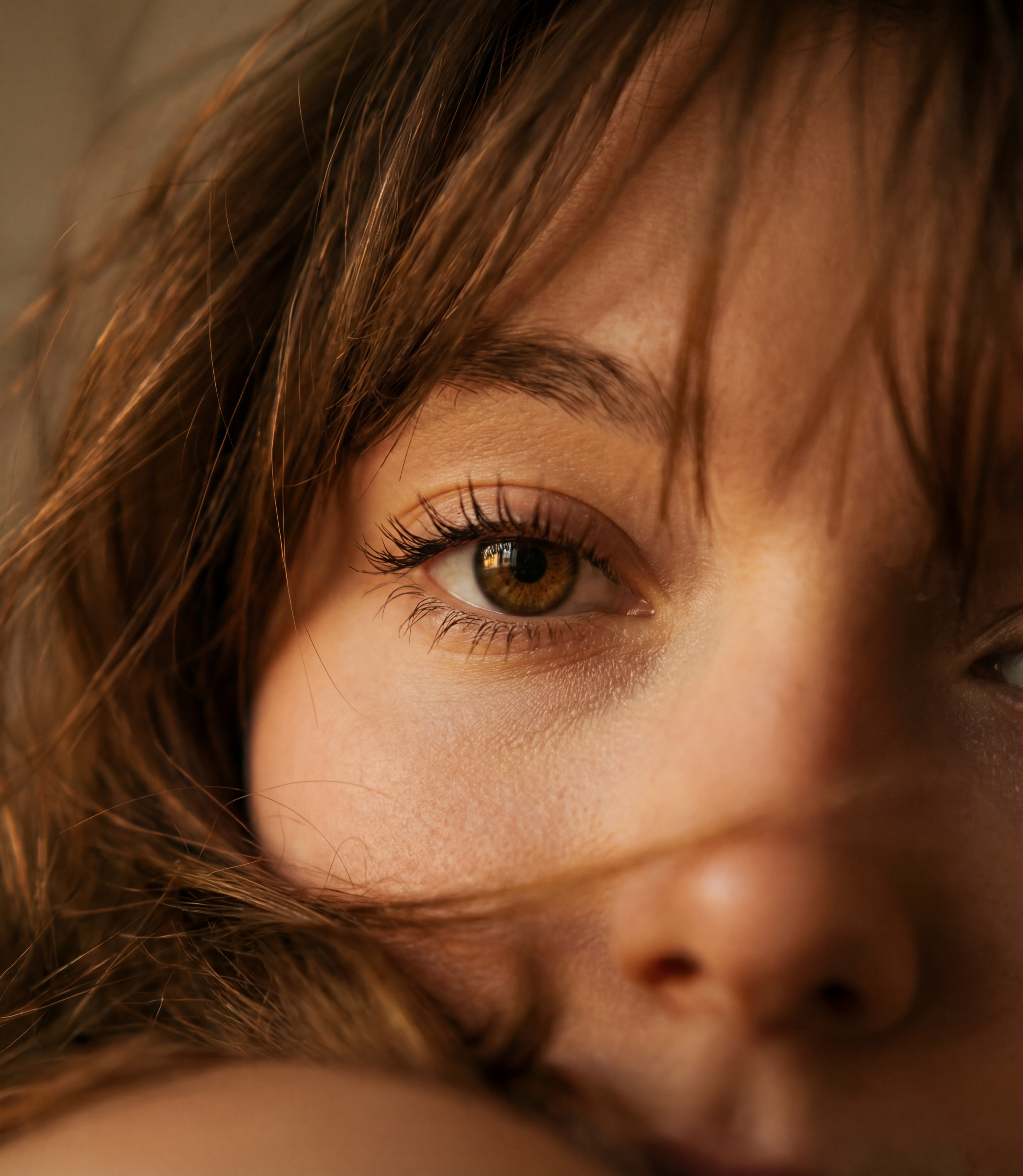 Messy Hair Glow Portrait example 2