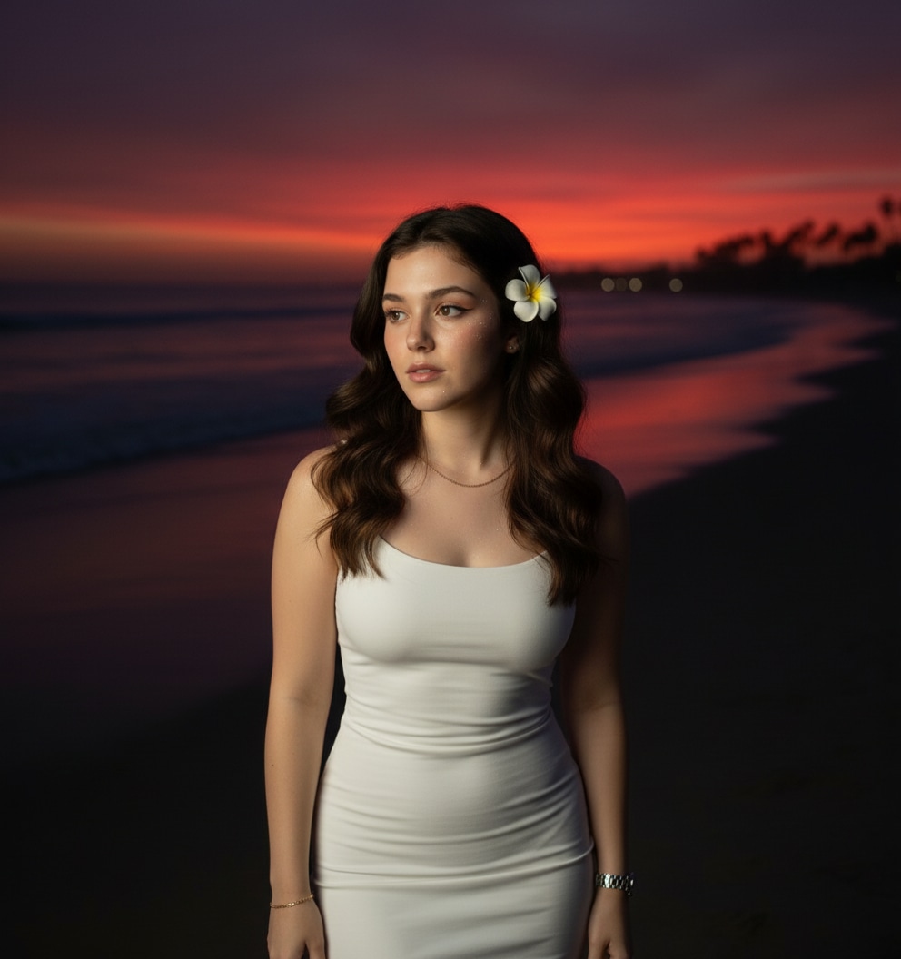 Beach Sunset Sky Aesthetic AI image template preview