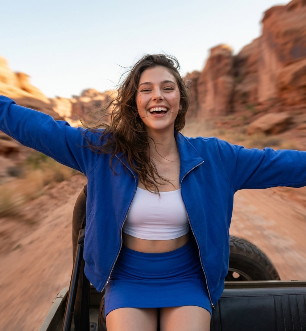 Canyon Travel Template AI image template preview