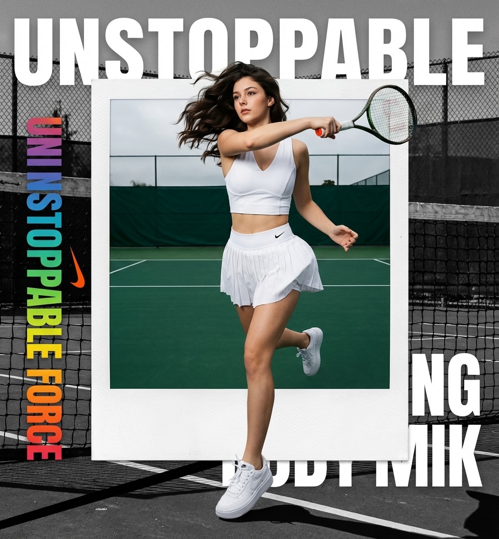 Nike Advertisement Post Template  AI image template preview