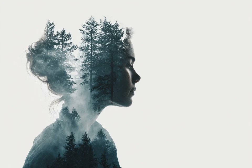 azed-double-exposure AI image template preview