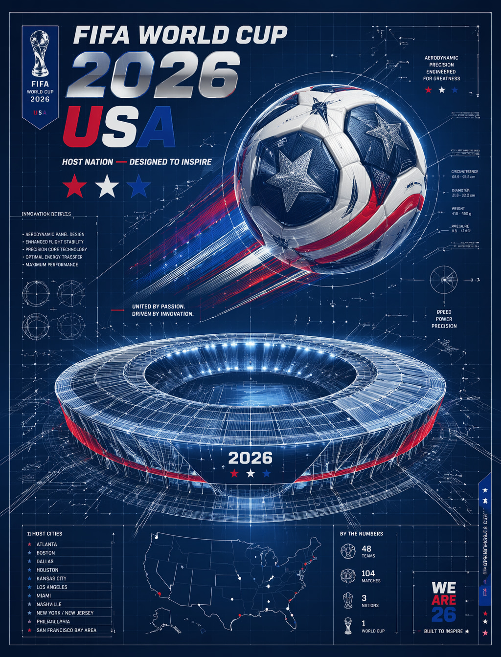 FIFA 2026 USA — Blueprint Host Nation AI template preview