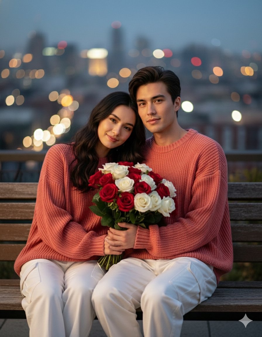36-valentine-s-day-couple-portraits AI image template preview