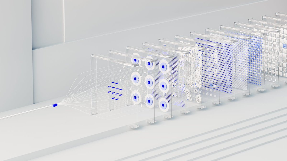 3D Abstract Data Pipeline Visualization AI image template preview