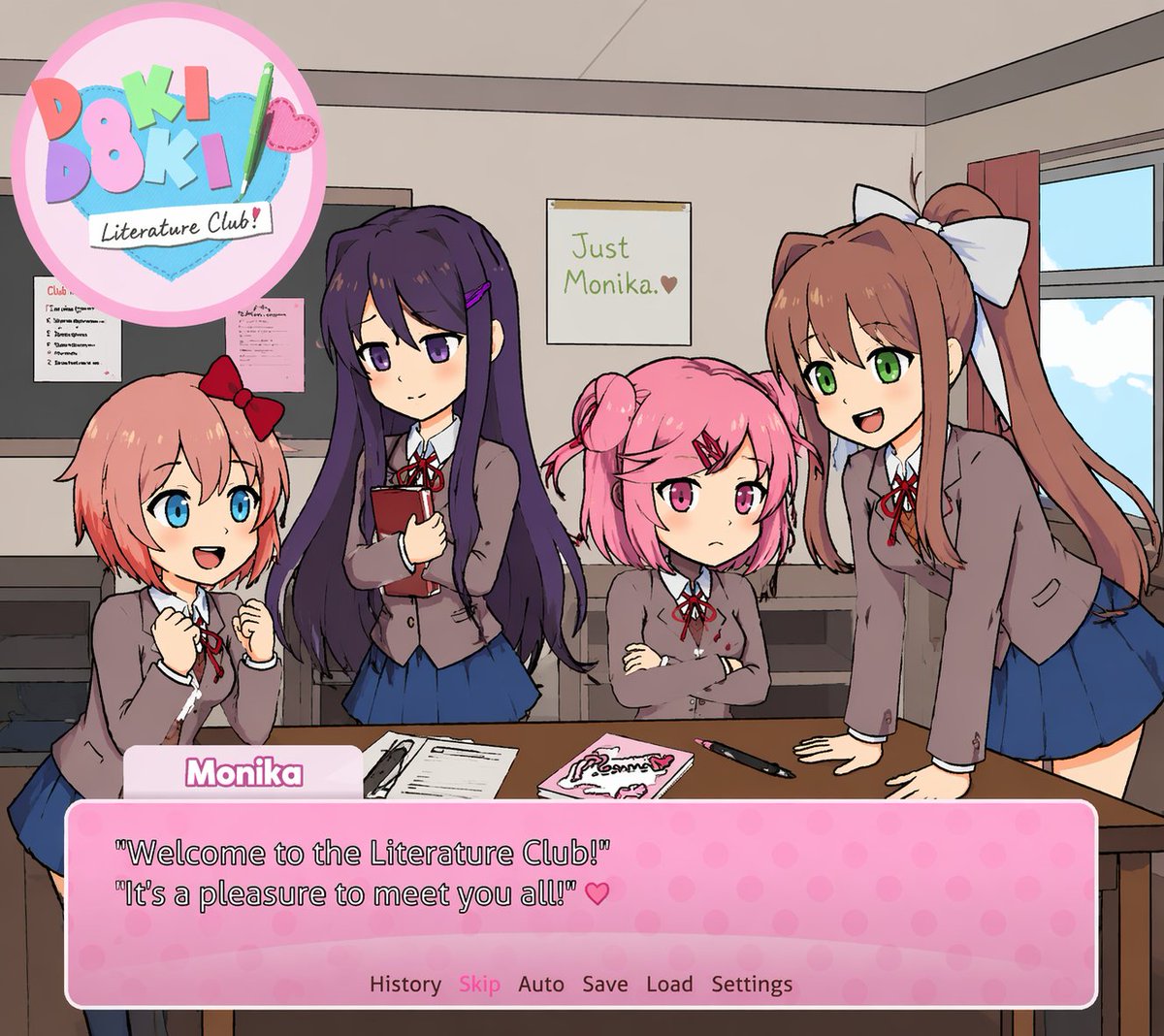 Visual Novel Screenshot Mockup AI image template preview