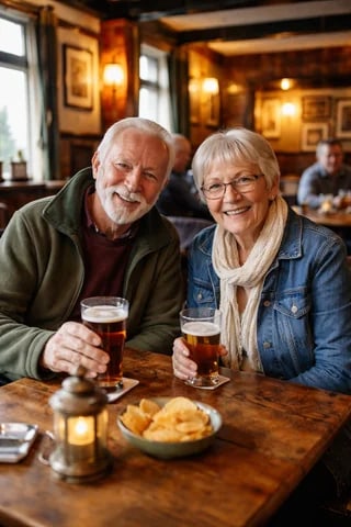 Pub Scene Amateur Snapshot AI image template preview