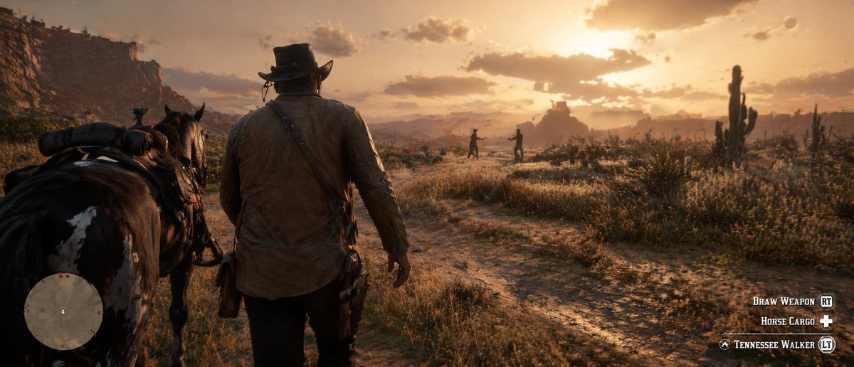 Western Open-World Game Screenshot AI image template preview