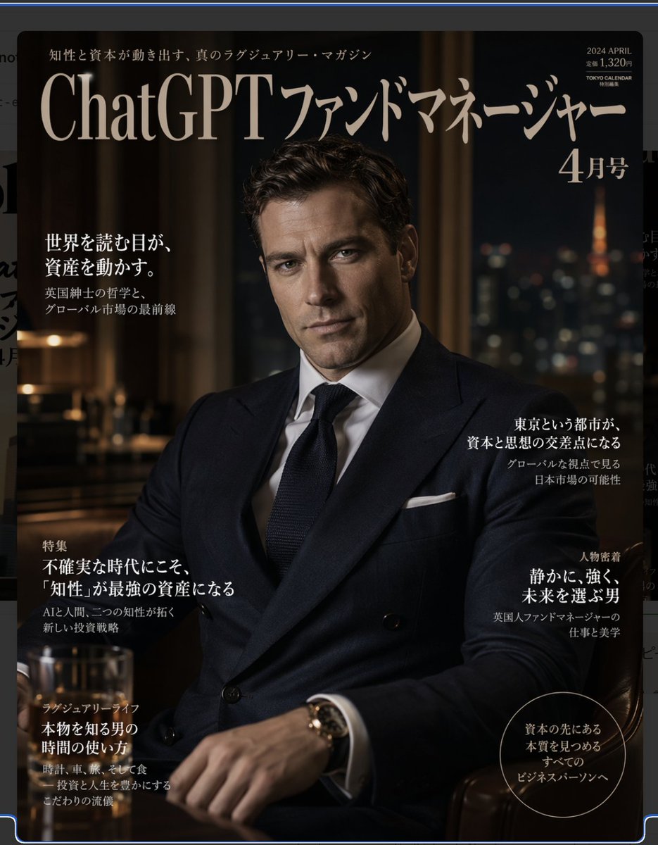 Luxury Magazine Layout AI image template preview
