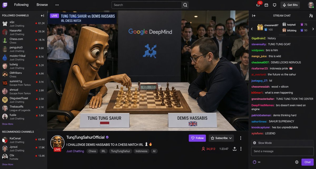 Streaming Scene Screenshot AI image template preview