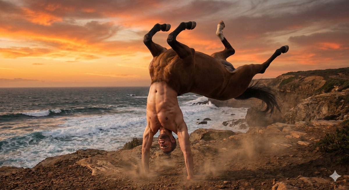 Centaur handstand prompt for GPT Image 2 AI image template preview