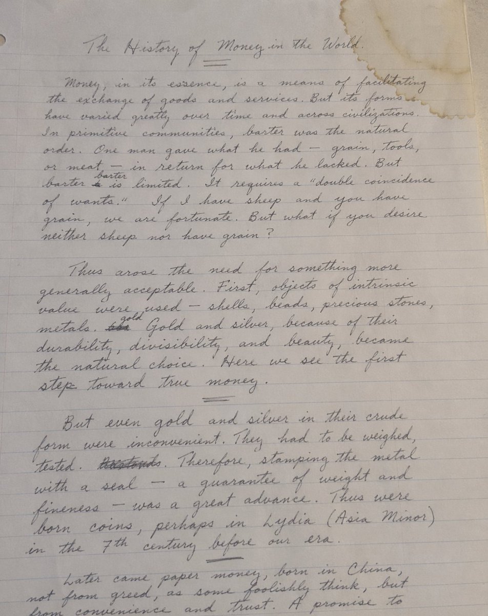 Handwritten Historical Essay AI image template preview