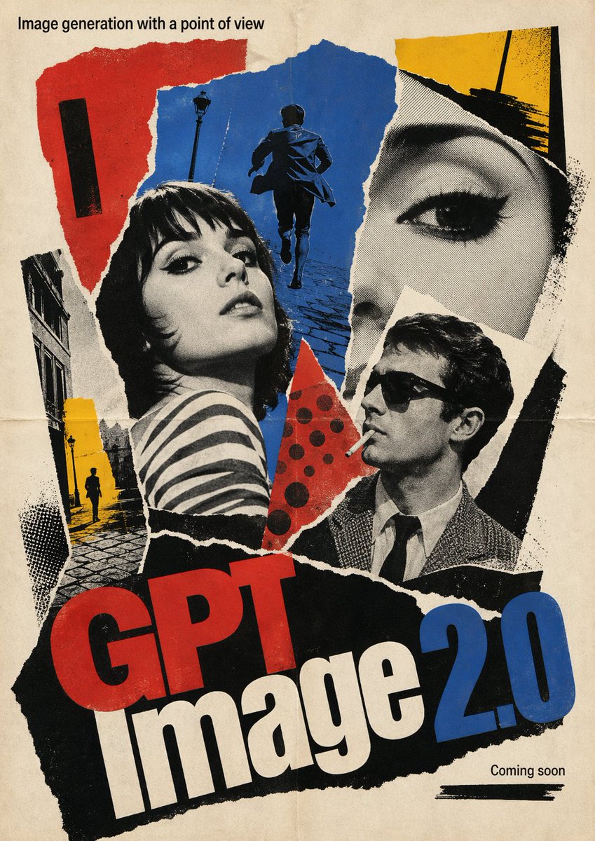 1960s French New Wave Movie Poster AI image template preview