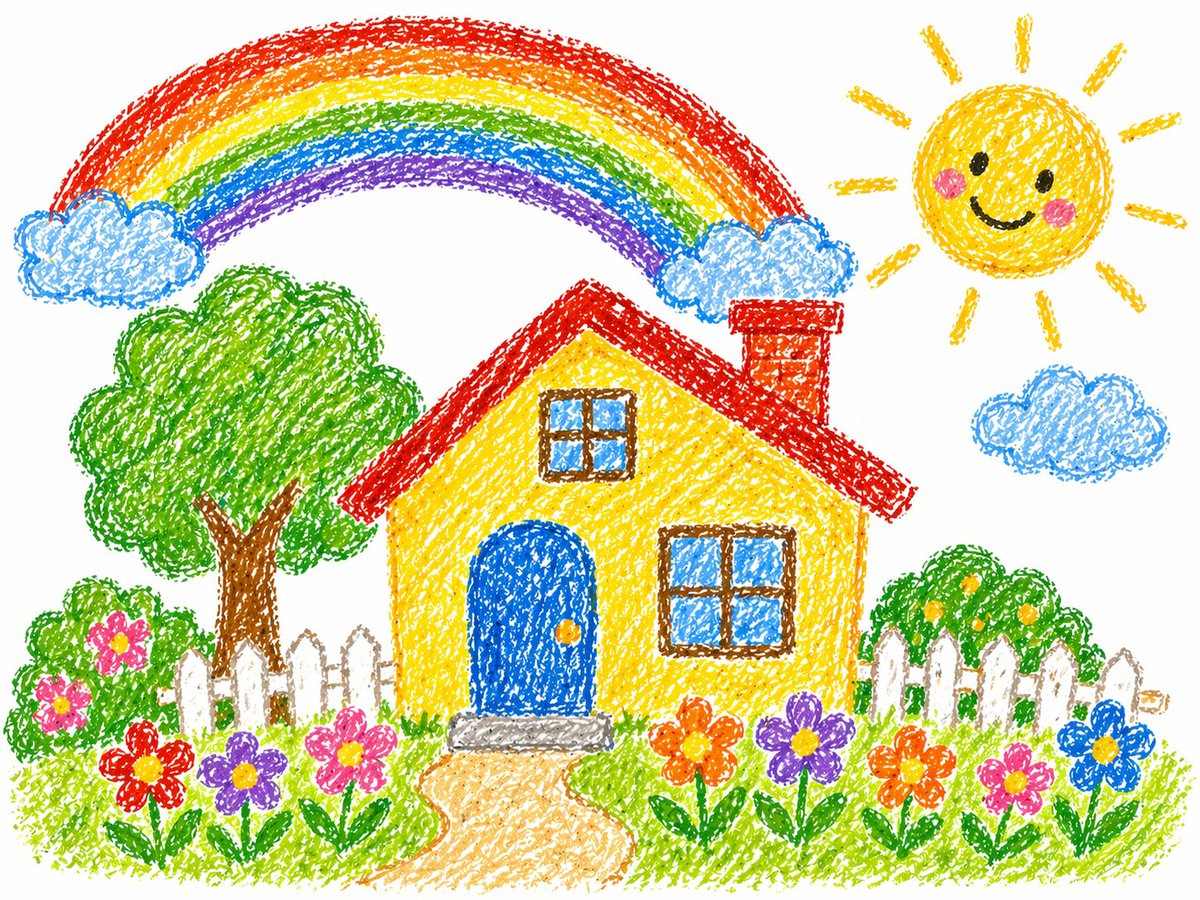 Crayon Style Drawing Prompt example 3