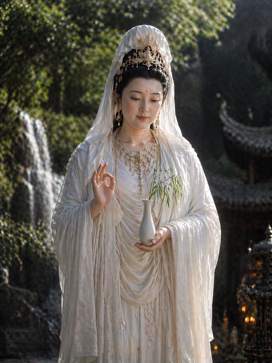 Hyper-Realistic Scriptural Deity Depiction AI image template preview