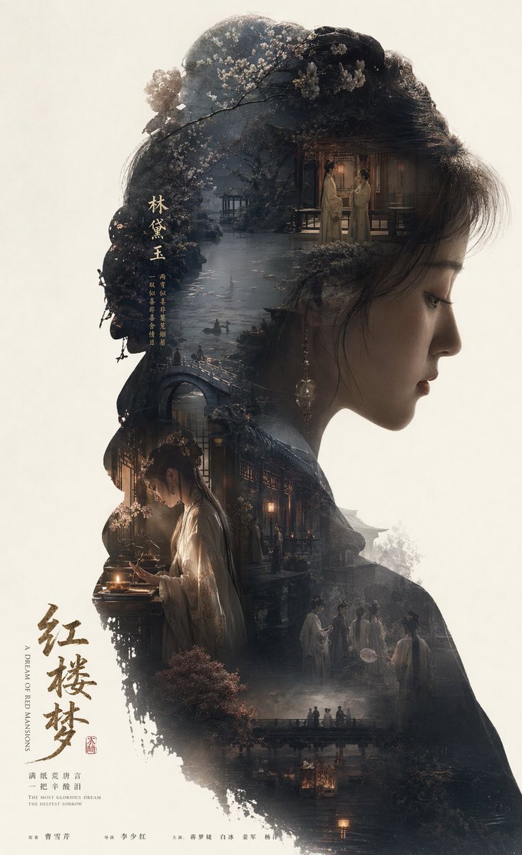 Epic Narrative Silhouette Movie Poster AI image template preview