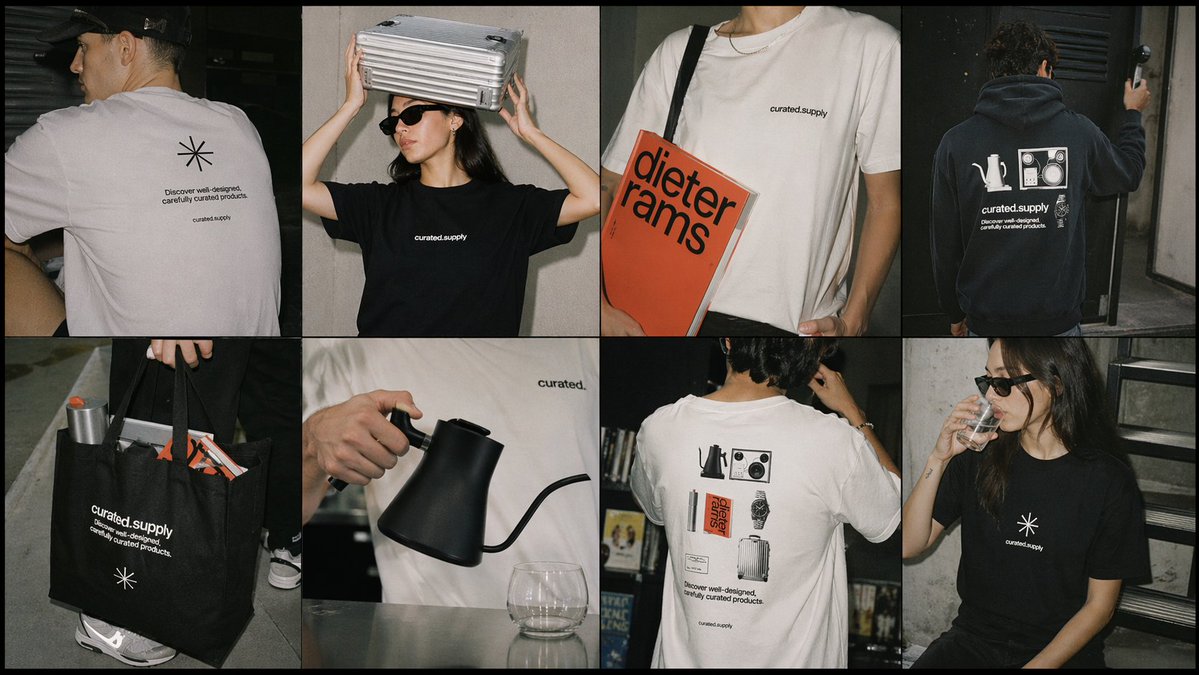 Streetwear Merch Lookbook Grid AI image template preview