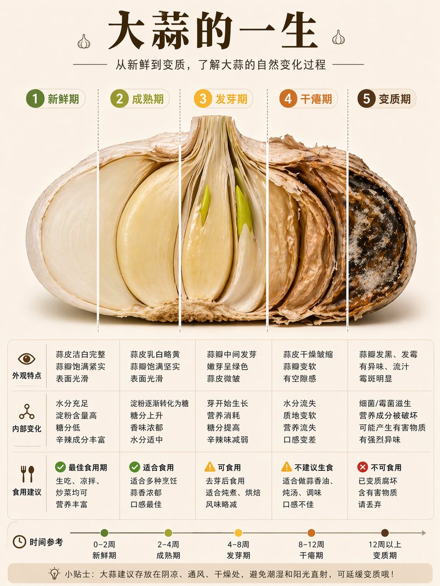 Garlic Life Cycle Infographic AI image template preview