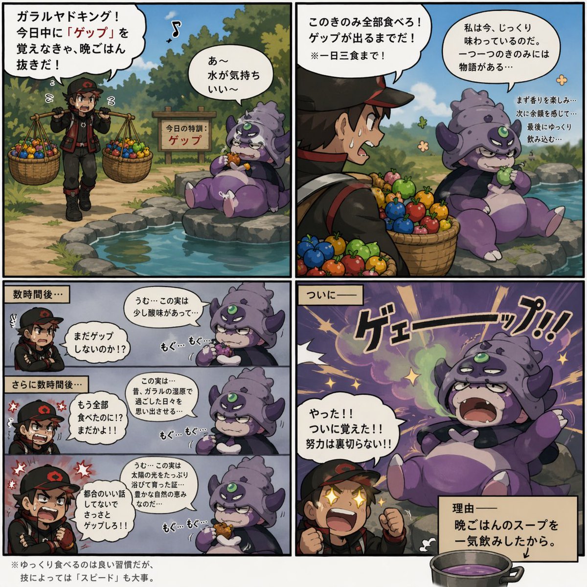 Galarian Slowking Learns Belch AI image template preview