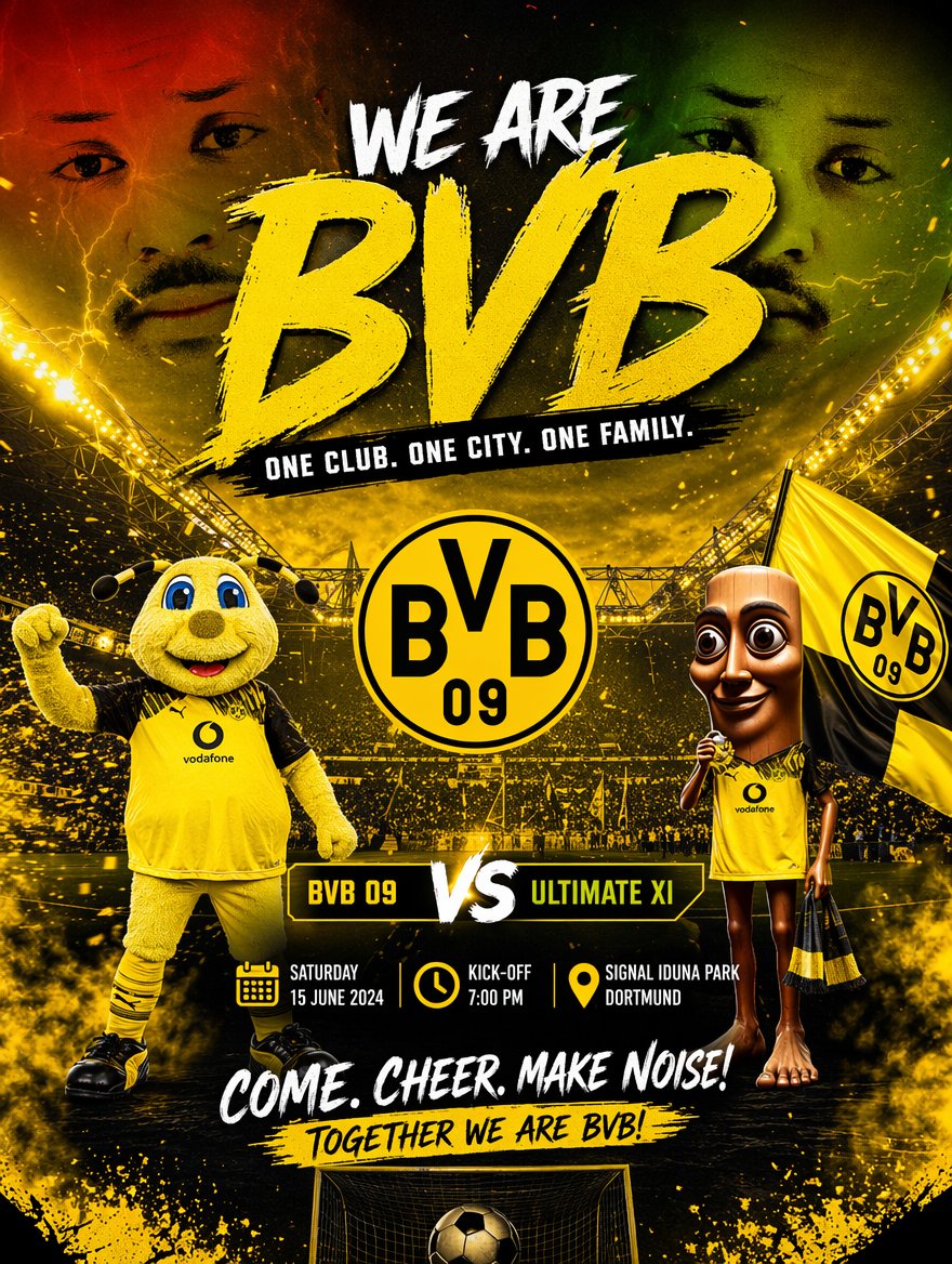 Soccer Event Poster Redesign AI image template preview