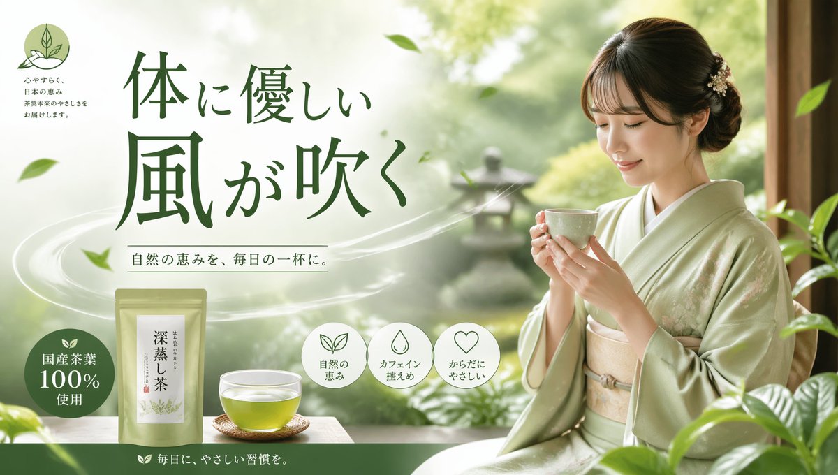 Tea Brand Product Advertisement Mockup AI image template preview