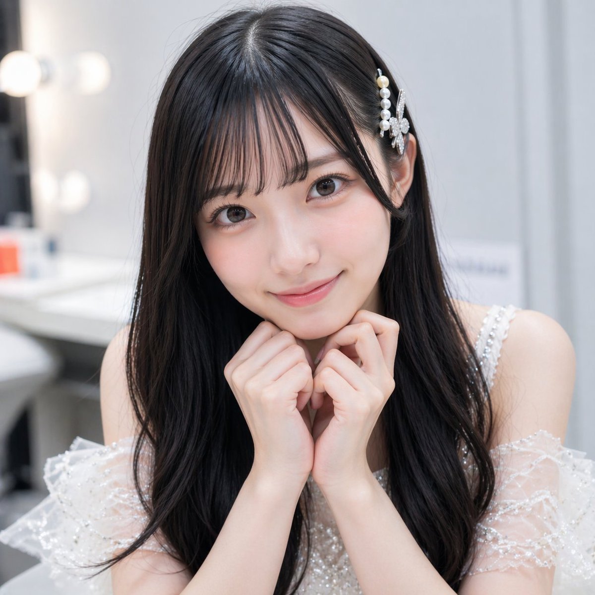 Cute Japanese Woman Prompt AI image template preview