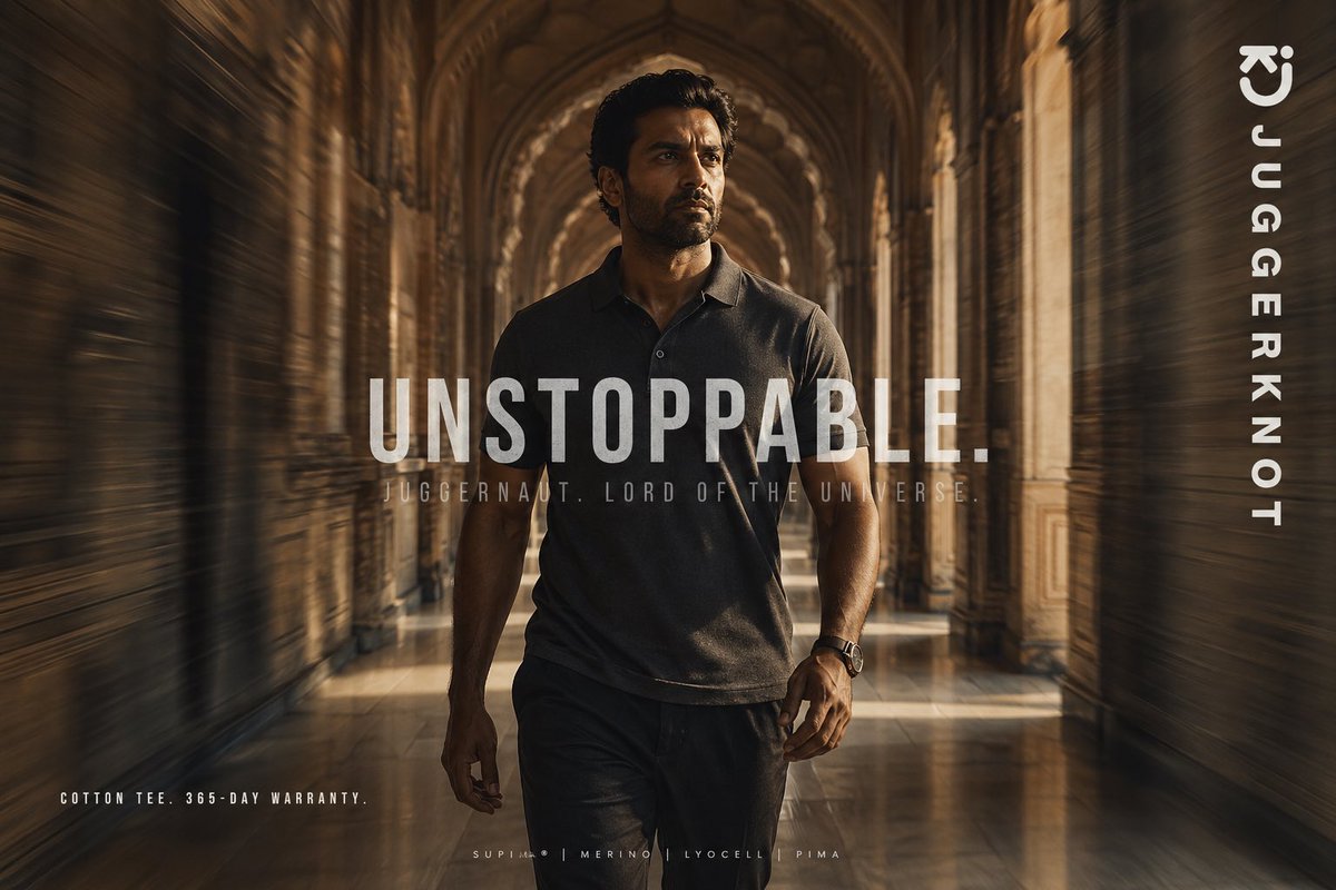 Luxury Tee Campaign Poster AI image template preview