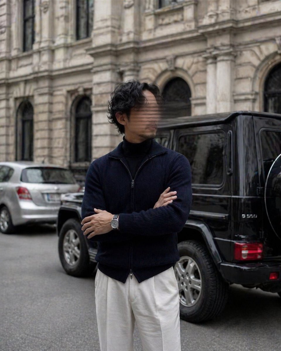 Luxury Street Style Portrait AI image template preview