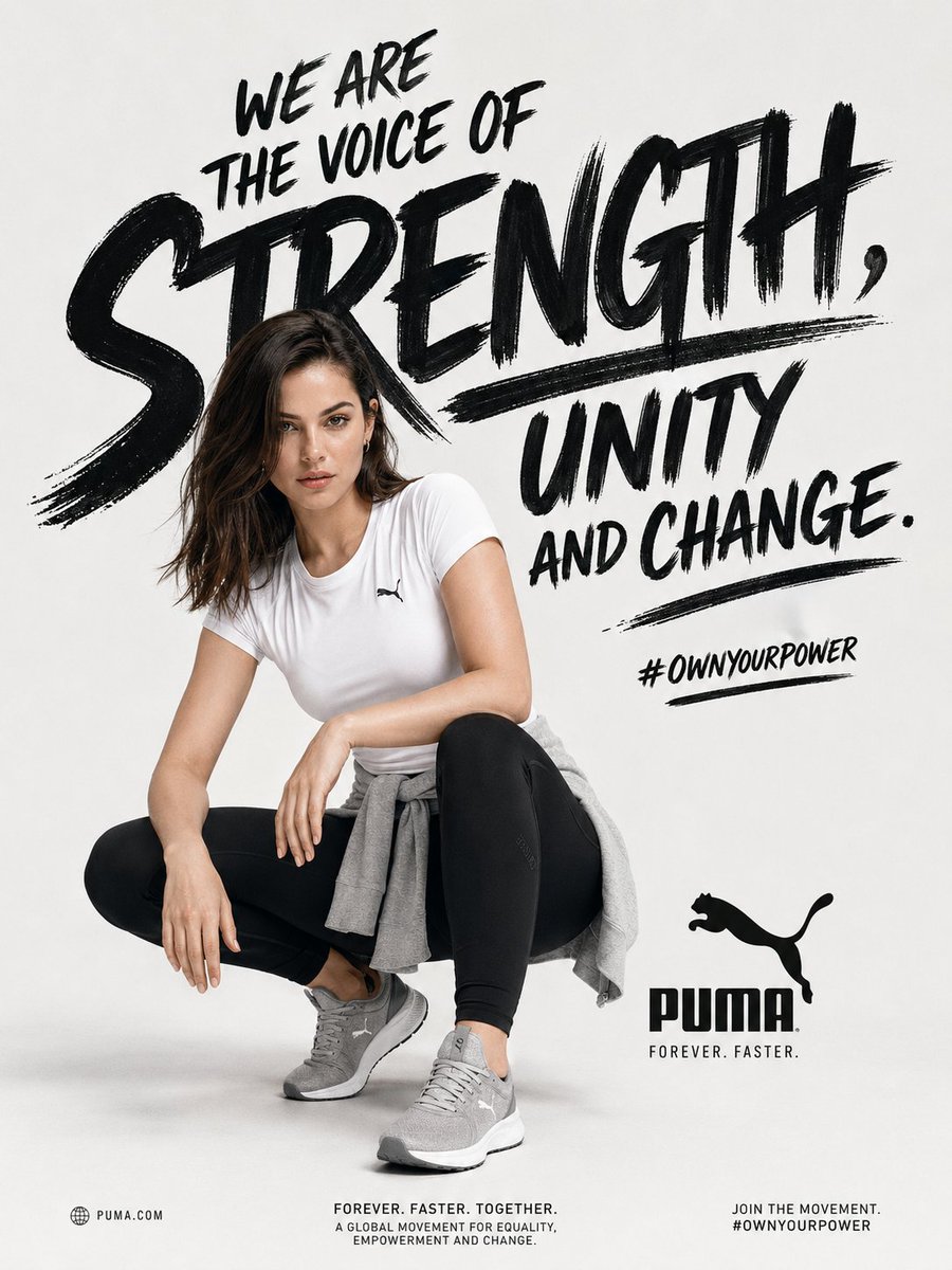 Empowerment Sports Campaign Poster AI image template preview