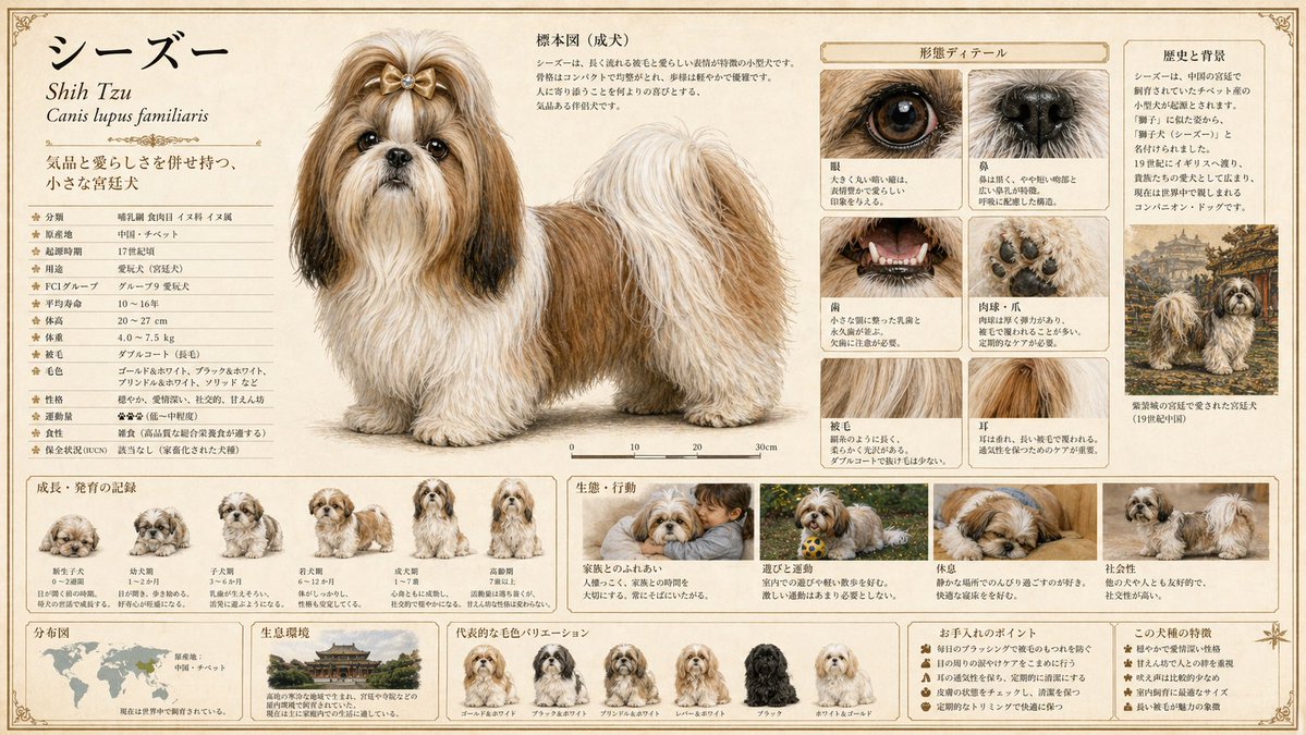 Detailed Animal Encyclopedia Generation AI image template preview