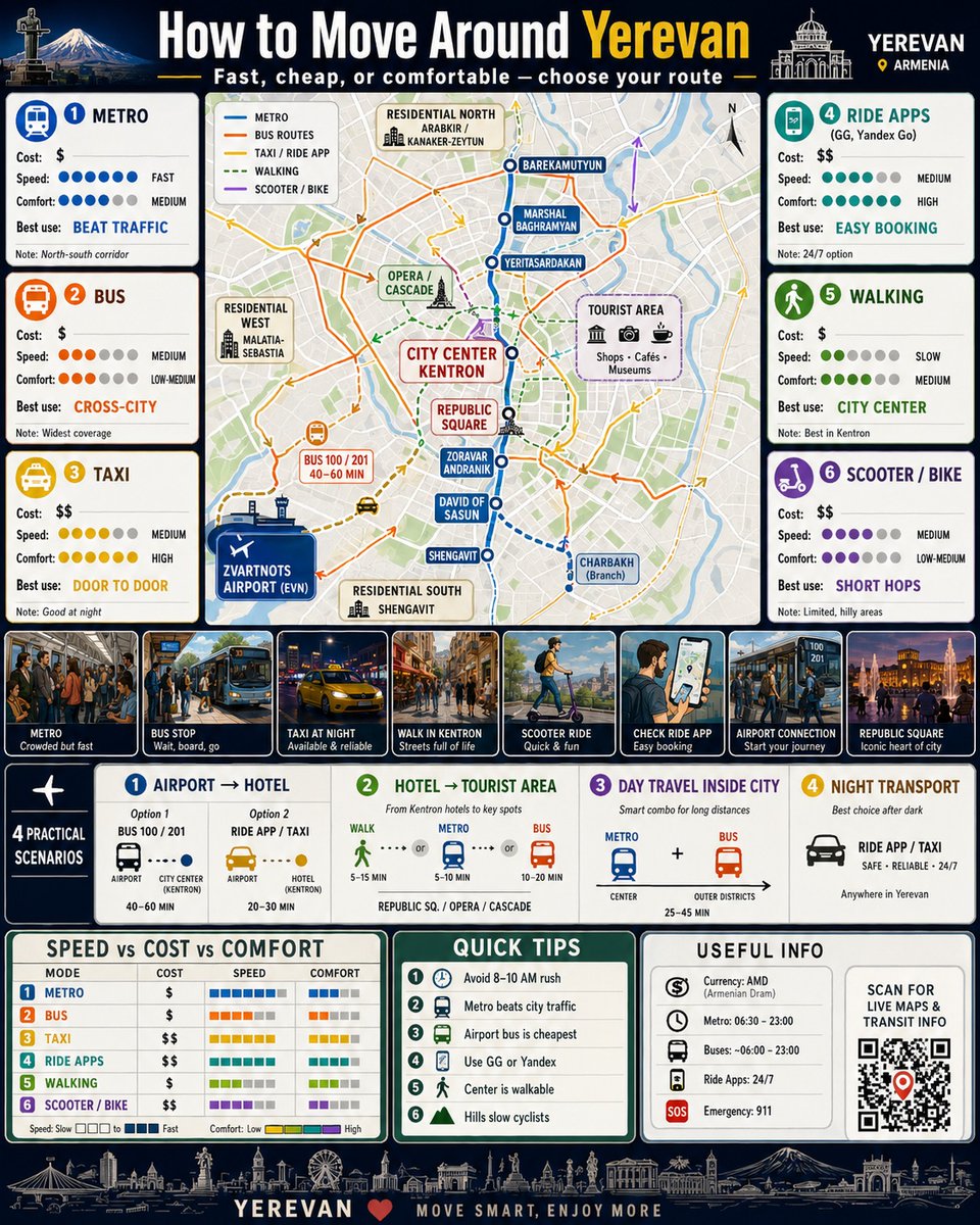 Urban Transport Mobility Guide AI image template preview