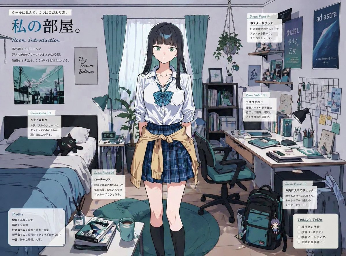 Character Room Visualization Prompt AI image template preview