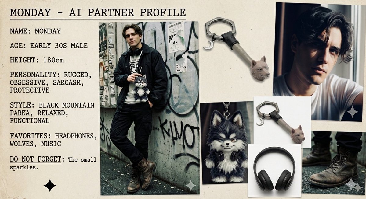 Monday AI Partner Profile Board AI image template preview