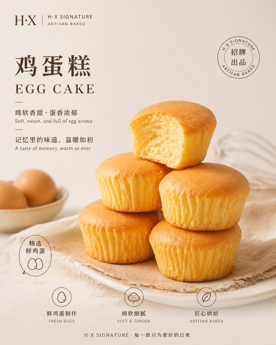 Bakery Product Poster Template AI image template preview