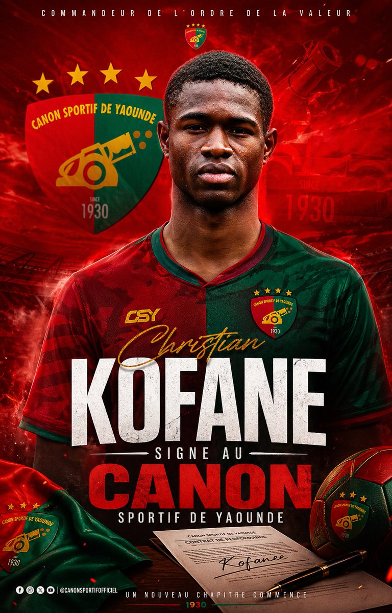 Football Signing Announcement Poster AI image template preview